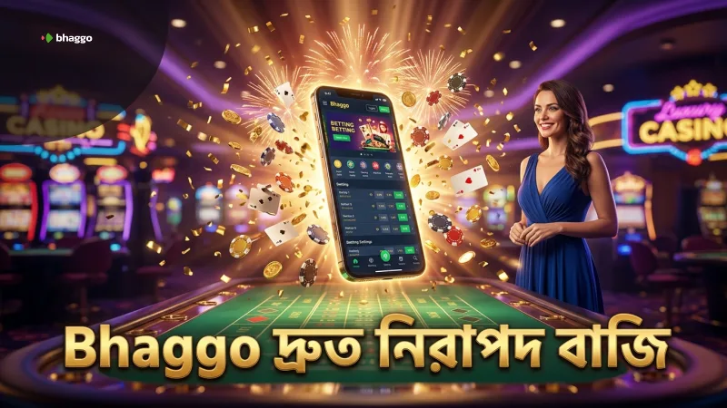 Bhaggo প্ল্যাটফর্মে দ্রুত এবং নিরাপদ বাজি ধরার সুবিধা।