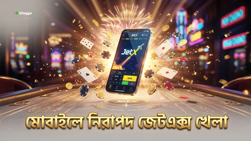মোবাইল স্ক্রিনে জেটএক্স গেম খেলার সময় সতর্ক অবস্থা।