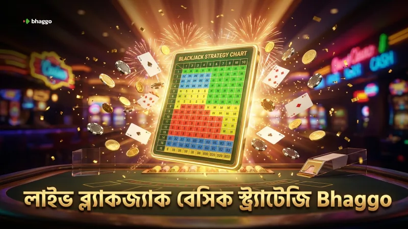 লাইভ ব্ল্যাকজ্যাক খেলায় বেসিক স্ট্র্যাটেজি চার্টের ব্যবহার